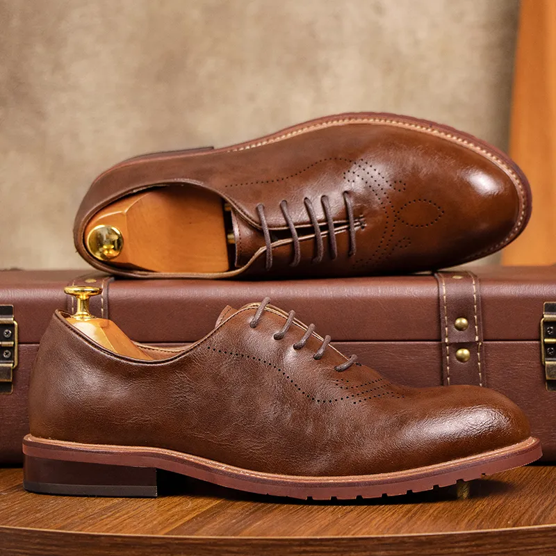 Paul Gabriel Dress Shoes Men's Brown-4