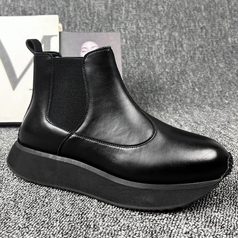 Paul Gabriel Short Chelsea Boots Men's Black-2