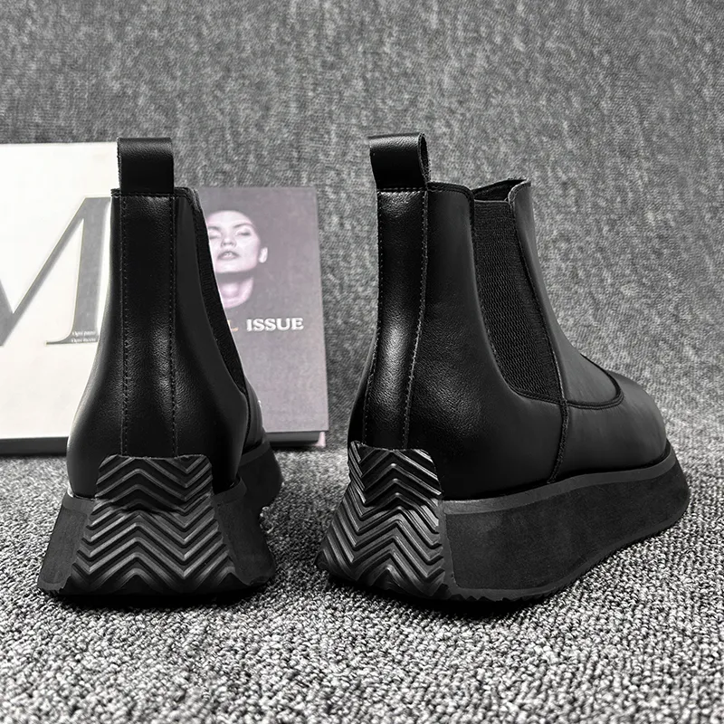 Paul Gabriel Short Chelsea Boots Men's Black-4