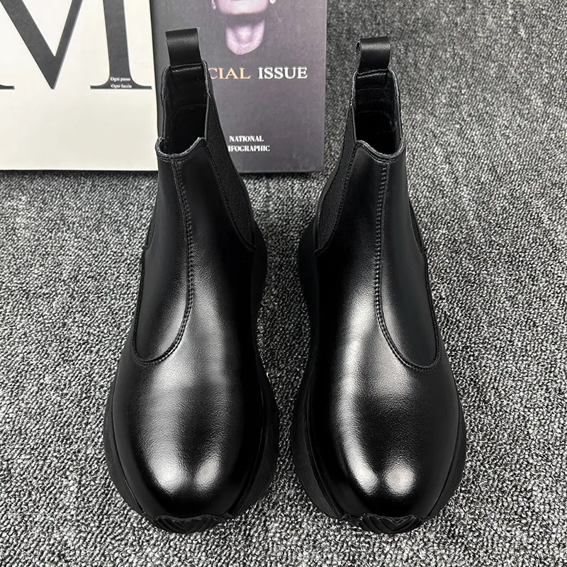 Paul Gabriel Short Chelsea Boots Men's Black-3