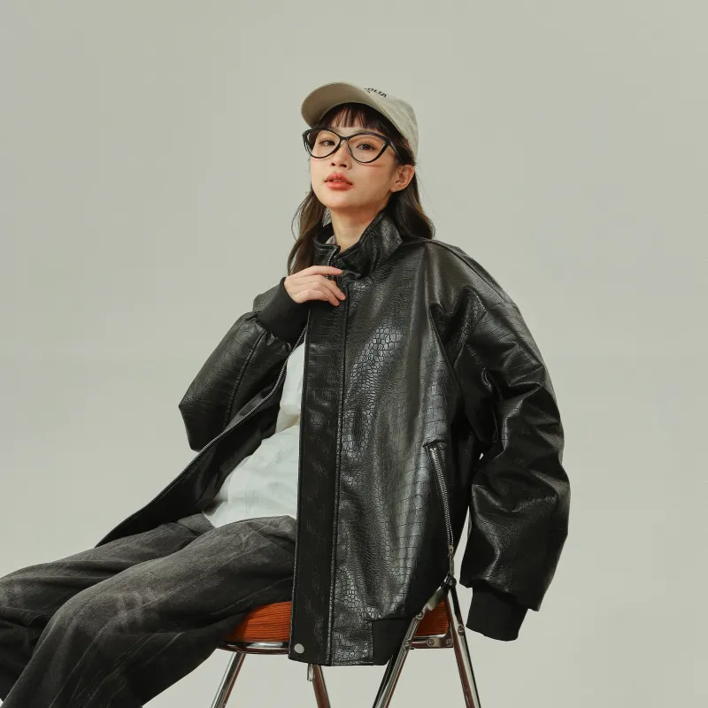 TITH Leather Jackets Unisex-4