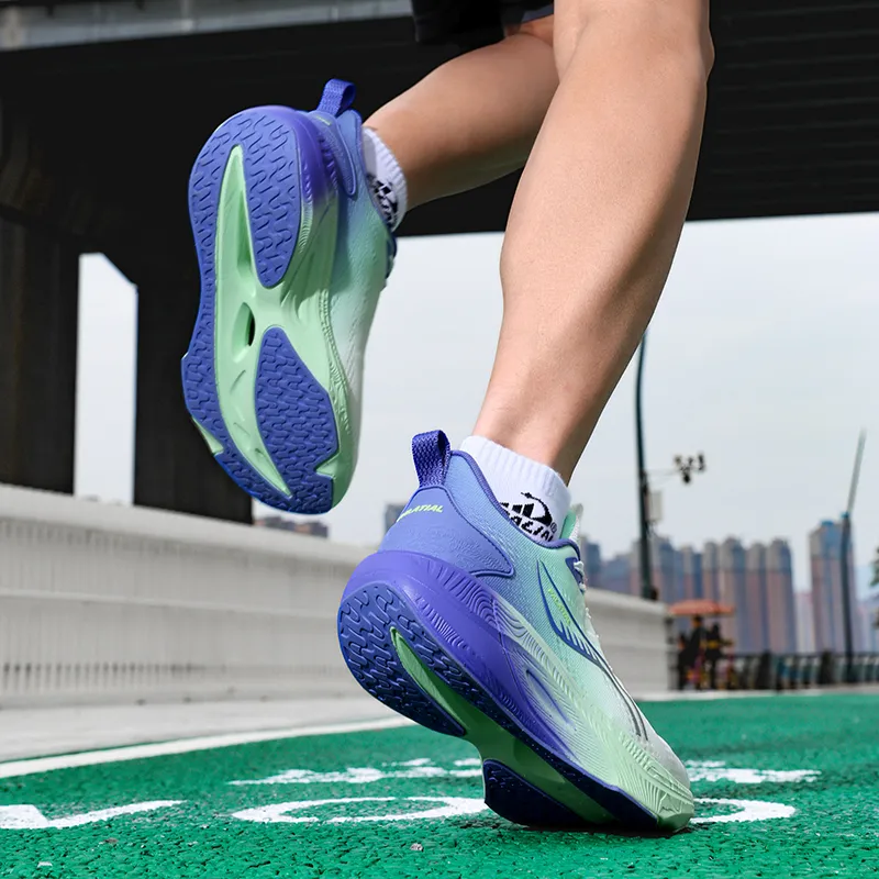 PALATIAL Carbon Speed Cushioning Slip Resistant Low Top Marathon Training Running Shoes Unisex-12