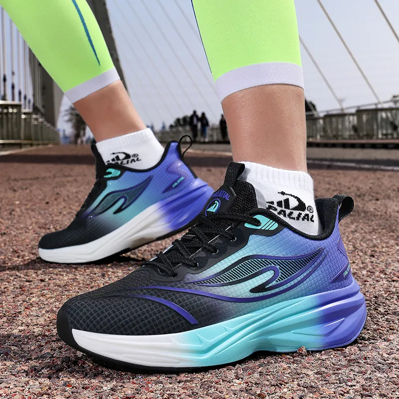 PALATIAL Running Shoes Men Low Top Sea Salt Blue/Radiant Purple/Black Turquoise-18