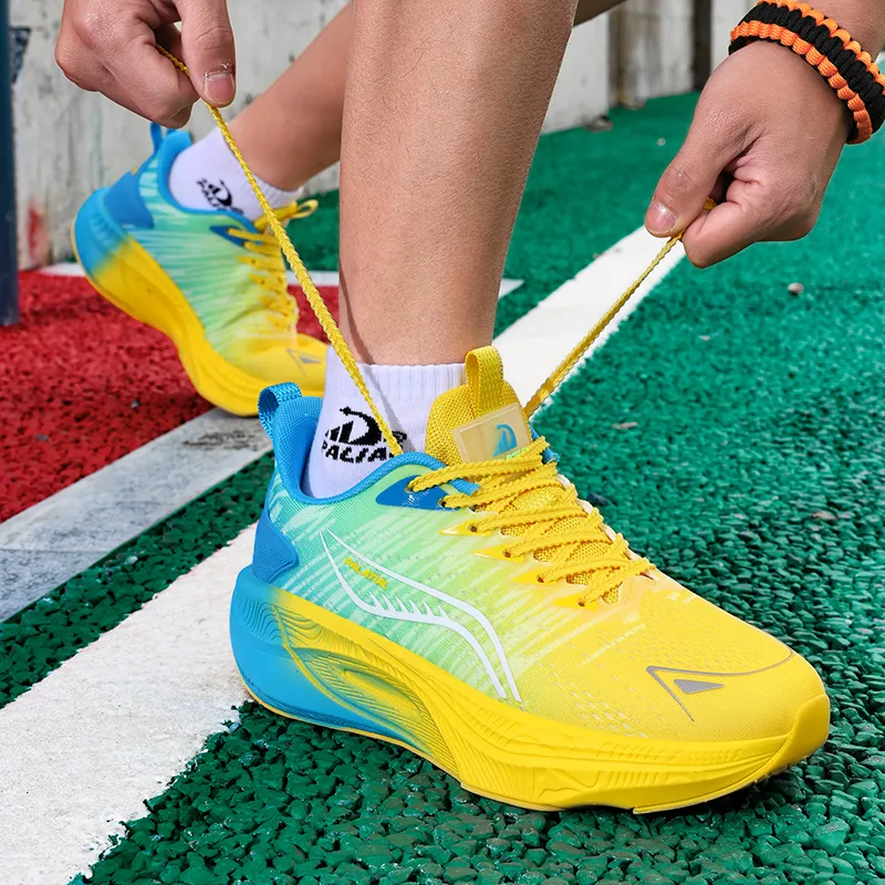 PALATIAL Carbon Speed Cushioning Slip Resistant Low Top Marathon Training Running Shoes Unisex-6