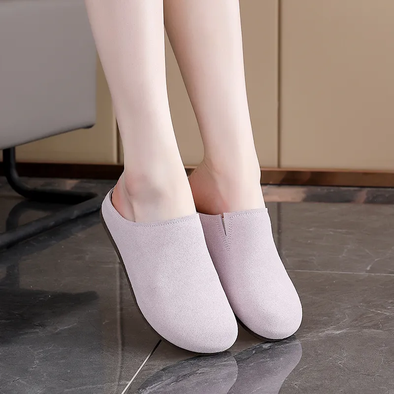 Lin's Travels Rubber Sole Abrasion Resistant Slip Resistant Closed Toe Slippers Women's-8