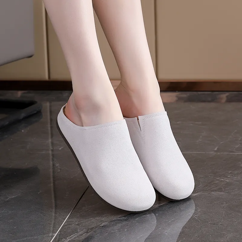 Lin's Travels Rubber Sole Abrasion Resistant Slip Resistant Closed Toe Slippers Women's-1