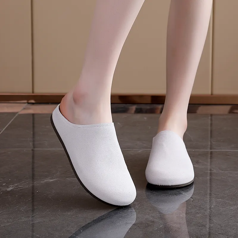 Lin's Travels Rubber Sole Abrasion Resistant Slip Resistant Closed Toe Slippers Women's-2