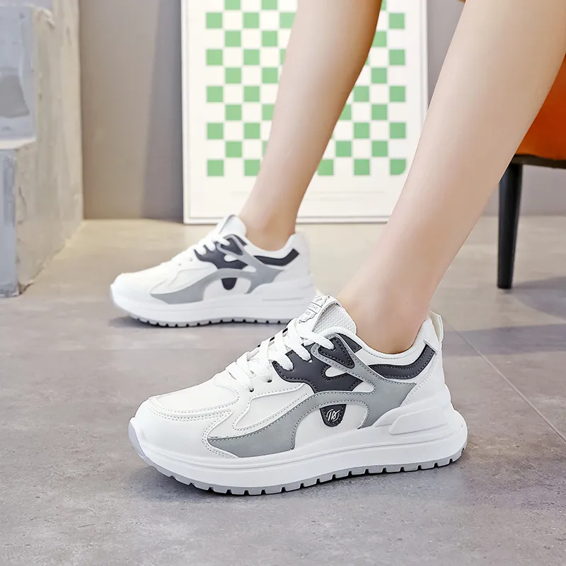 Lin's Travels Anti-Slip Wear-Resistant Low-Top Chunky Sneakers Women's-5