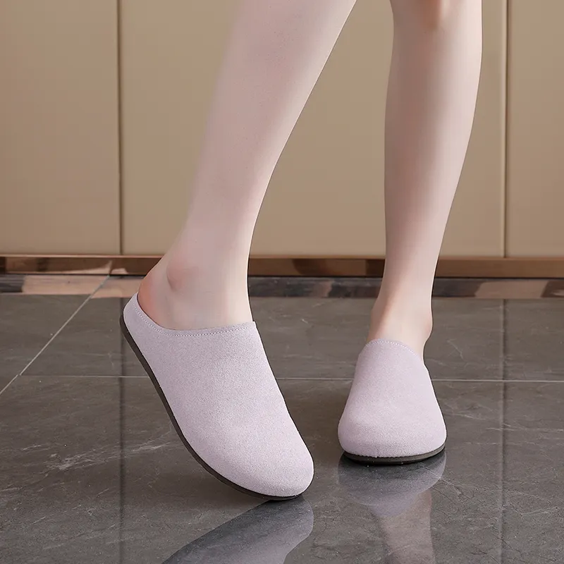 Lin's Travels Rubber Sole Abrasion Resistant Slip Resistant Closed Toe Slippers Women's-7