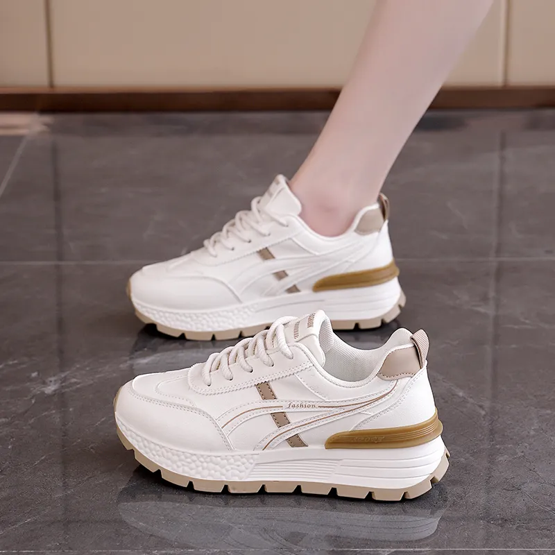 Lin's Travels Cushioning Wear-Resistant Low-Top Chunky Sneakers Women's-7