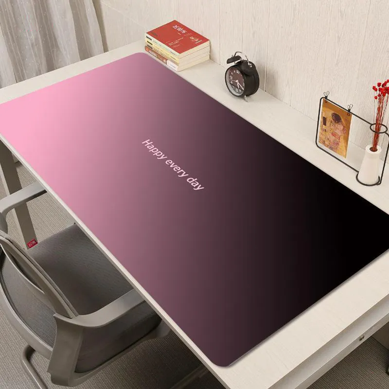 Vibrate Advanced Gradient Black Pink Minimalist Large Size Morandi Esports Office Keyboard Desk Cushion Mouse Pads-4