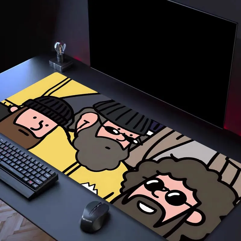 Vibrate Western Mouse Pad Old Man Gaming Mouse Pad Office Desk Mat Computer Keyboard Pad Desk Mat Mouse Pads-1