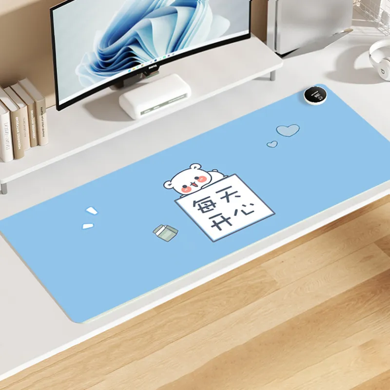 Vibrate Cartoon Warming Heated Desk Pad For Office Computer Desktop With Hand Warmer Heating Mouse Pad-1