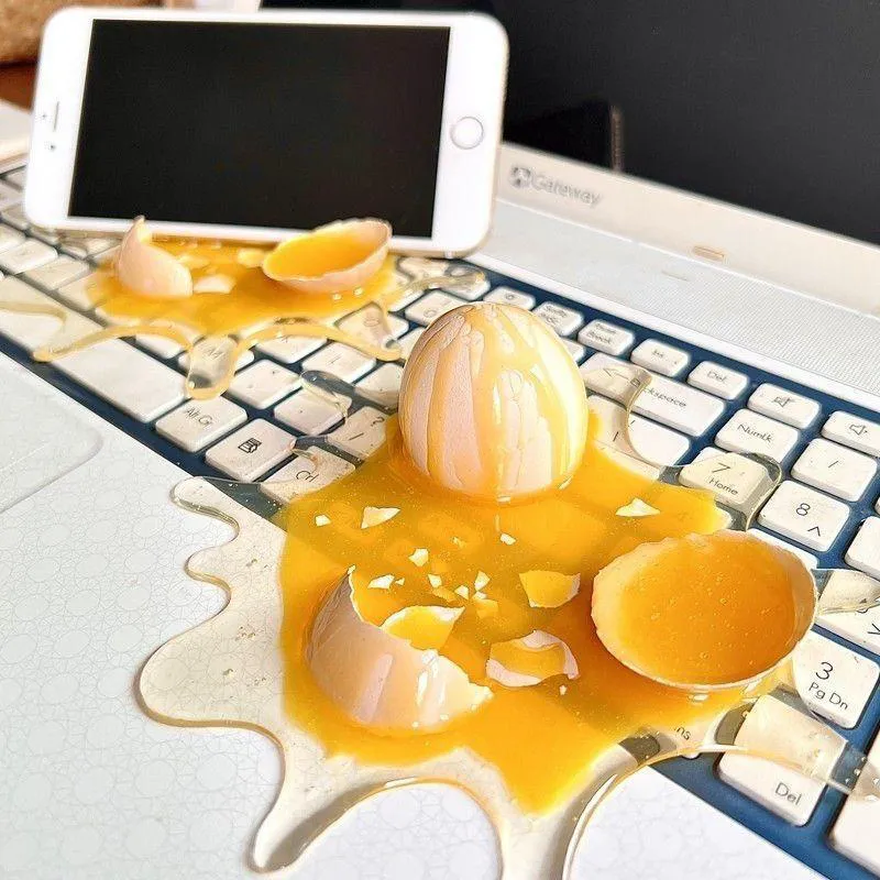 Vibrate Phone Stands Placement Style Quirky Creative Egg Shaped Tablet Stand, Stress Relief And Prank Toy-4