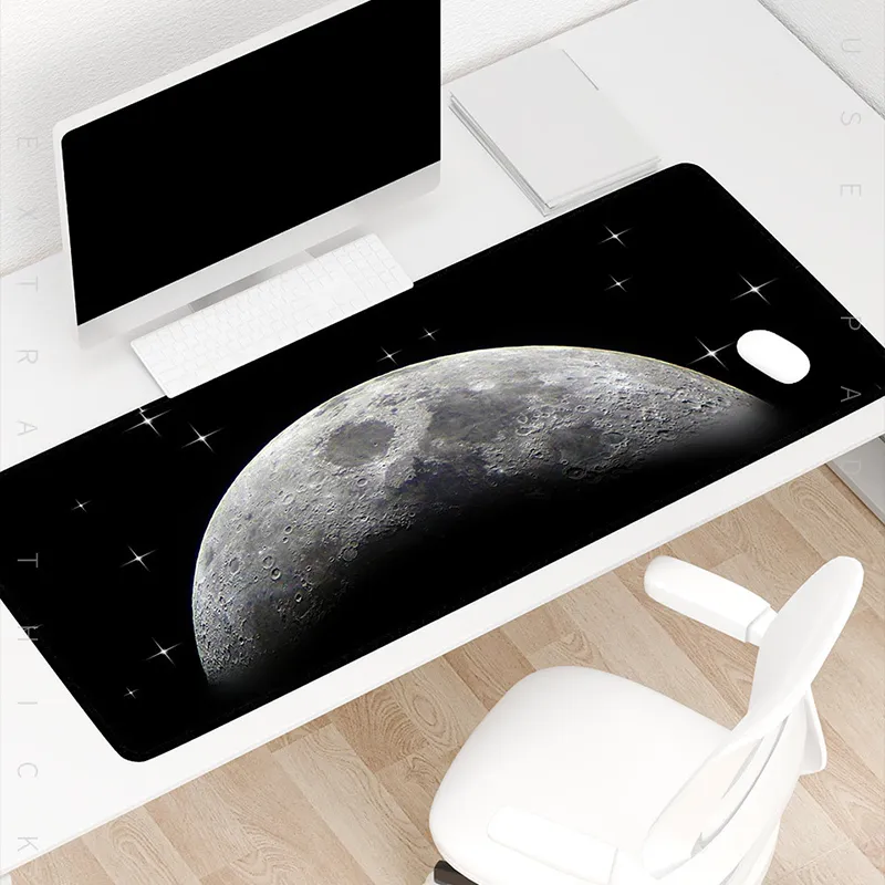 Vibrate Starry Sky Cosmic Planet Large Size Thickened Waterproof Computer Desk Pad Office Mouse Pads-2