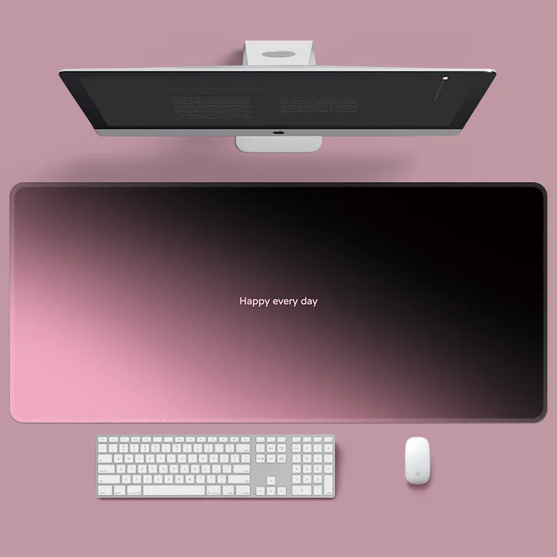 Vibrate Advanced Gradient Black Pink Minimalist Large Size Morandi Esports Office Keyboard Desk Cushion Mouse Pads-2