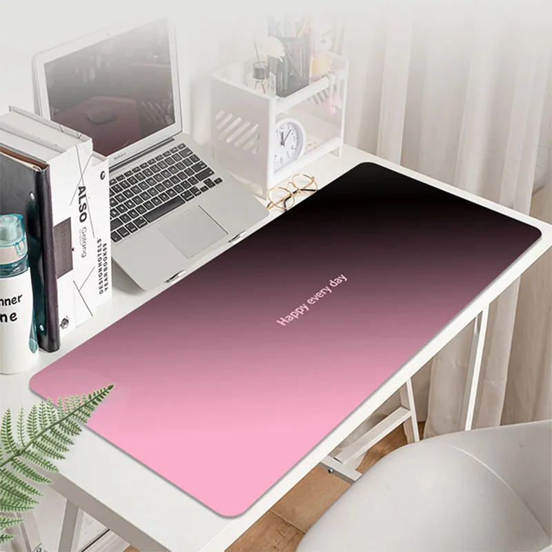 Vibrate Advanced Gradient Black Pink Minimalist Large Size Morandi Esports Office Keyboard Desk Cushion Mouse Pads-5