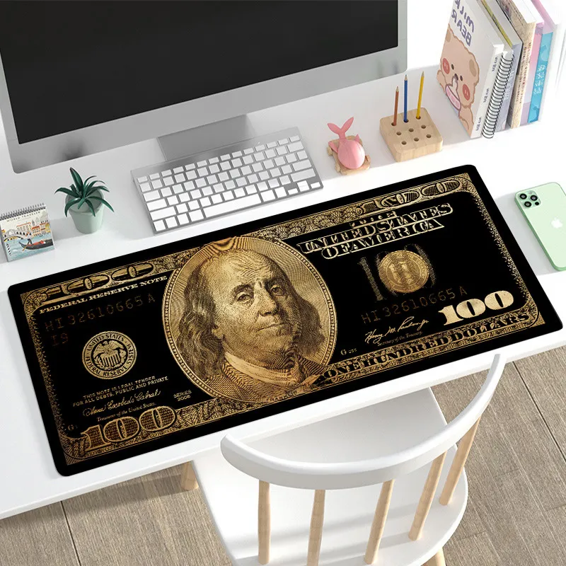 Vibrate Creative Dollar Bill Money Mouse Pad Desk Mat Brain Esports Keyboard Mat Prank-6