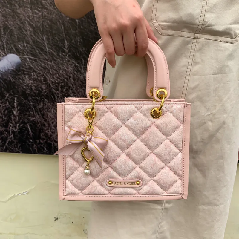 CAEISL&KCIEL Polyurethane Synthetic Leather Handbag Women's Embroidery Powder-7