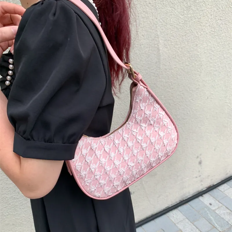 CAEISL&KCIEL Polyurethane Shoulder Bag Regular Women's Girly Pink/Ecru/Black-10