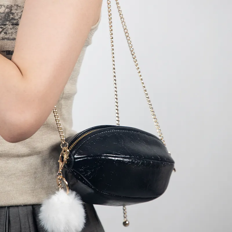 TOMATO&POTATO Cow Leather Crossbody Bag Regular Women's Silver/Black/Ecru/Pink-9