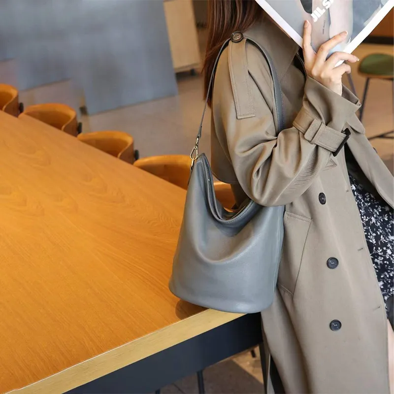 TOMATO&POTATO Artificial Leather Shoulder Bag Regular Women's Multiple Colors-5