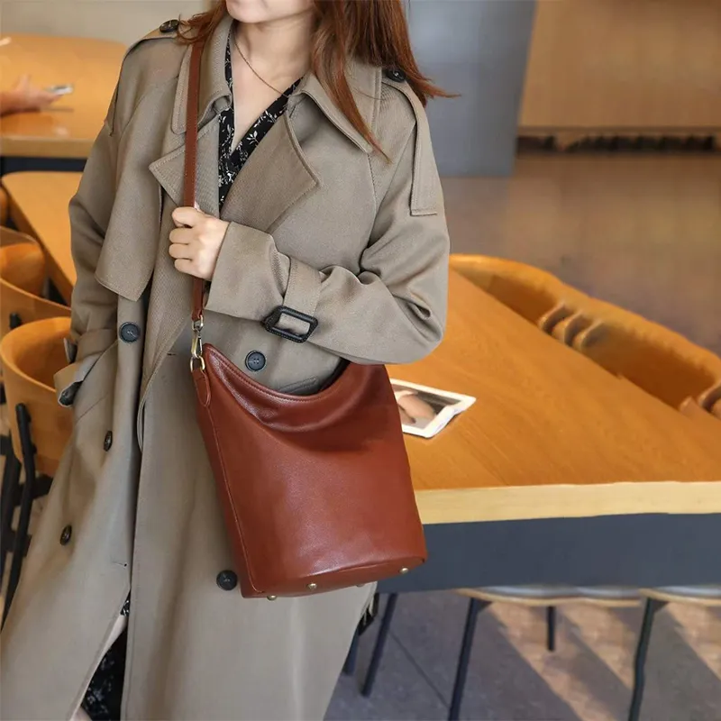 TOMATO&POTATO Artificial Leather Shoulder Bag Regular Women's Multiple Colors-3