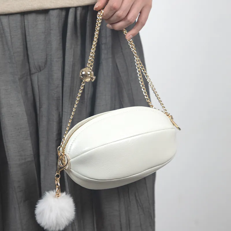 TOMATO&POTATO Cow Leather Crossbody Bag Regular Women's Silver/Black/Ecru/Pink-16