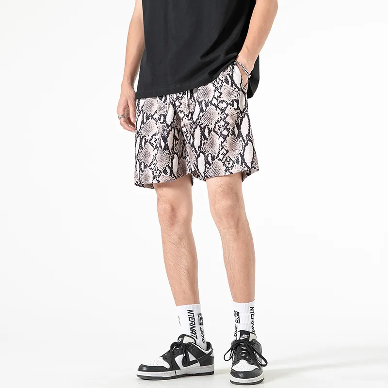 KRISTALIA Basketball Shorts Unisex Snakeskin Print-3