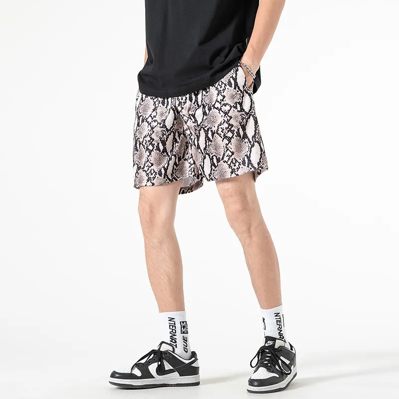 KRISTALIA Basketball Shorts Unisex Snakeskin Print-4