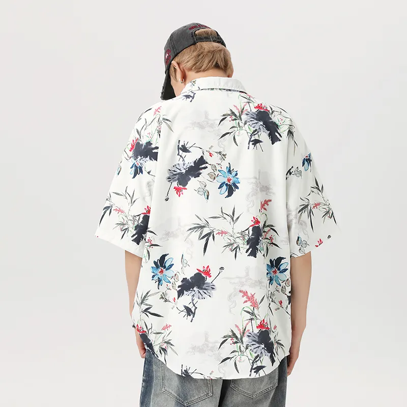 KRISTALIA Shirt Unisex Beige Floral-2