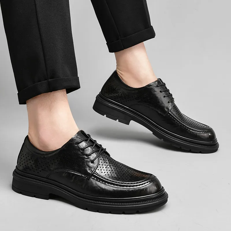 G5 Men's Casual Shoes Men Low Top Black/Brown-4