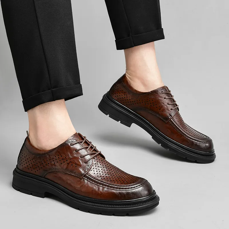 G5 Men's Casual Shoes Men Low Top Black/Brown-7