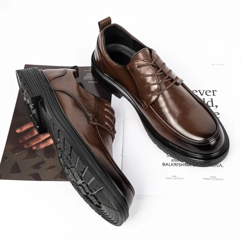G5 Men's Casual Shoes Men Low Top Black/Brown-6