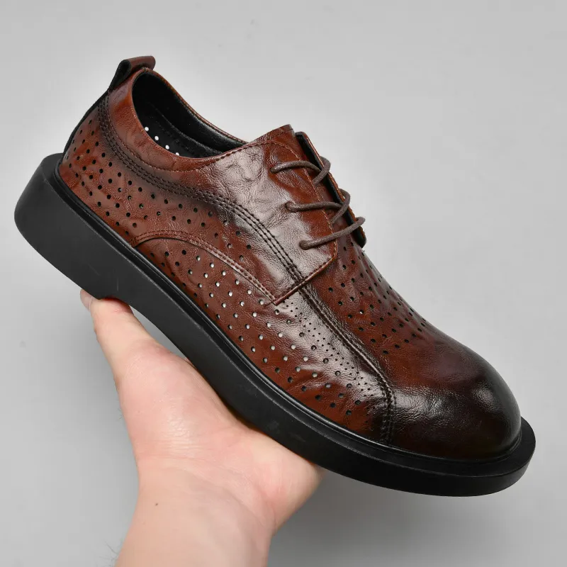 G5 Dress Shoes Men Low Top Black-8