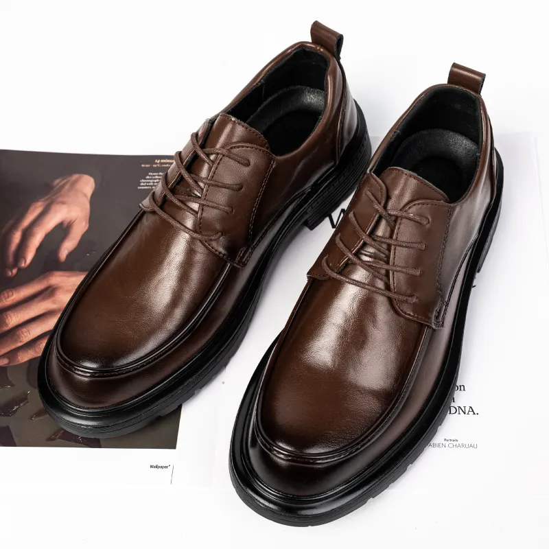G5 Men's Casual Shoes Men Low Top Black/Brown-5