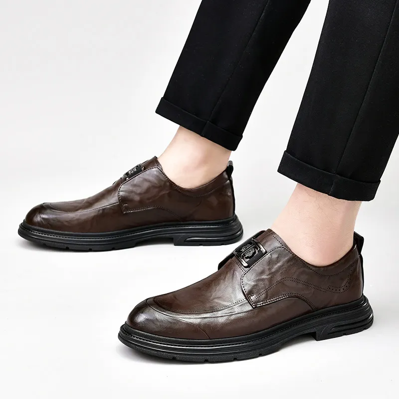 G5 Men's Casual Shoes Men Low Top Black/Brown-5