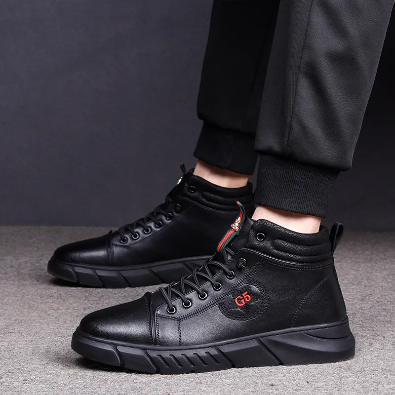 G5 Low Top Casual Shoes Men's Black-7