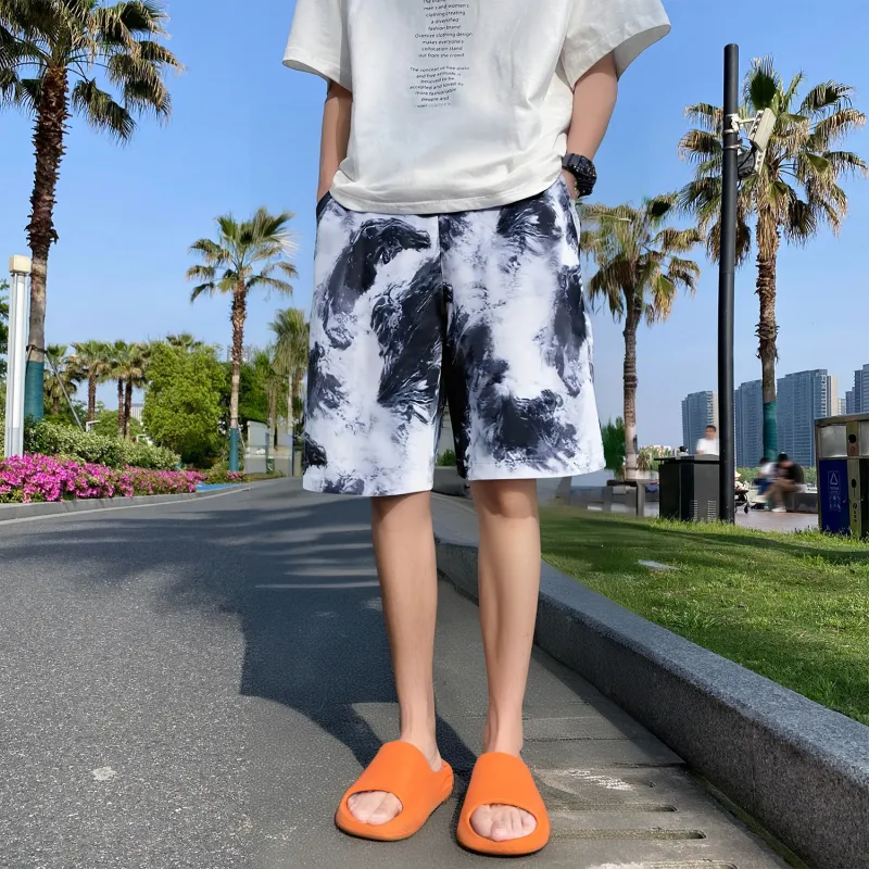 MIIOW Casual Shorts Unisex Ink-Wash-3