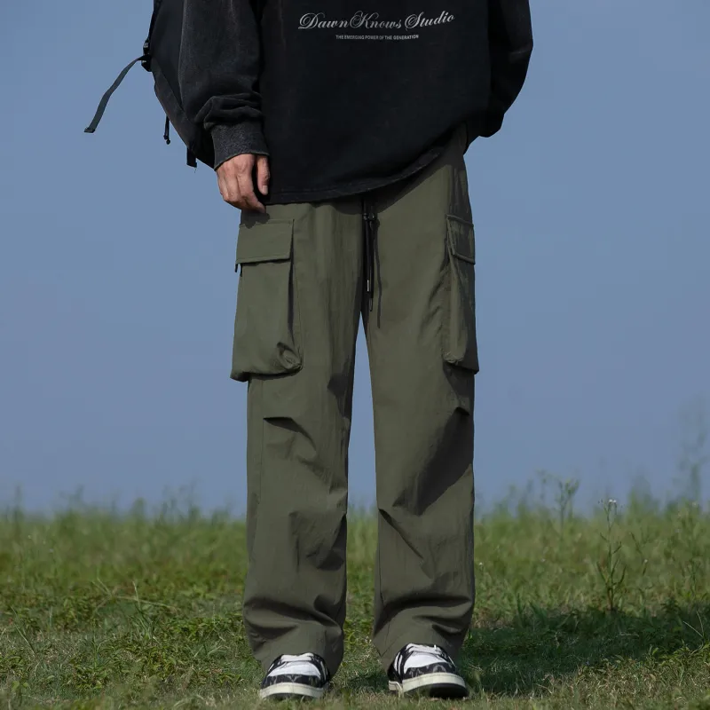 MIIOW Trendy Party Collection Cooling Summer Collection Cargo Pants Unisex-6