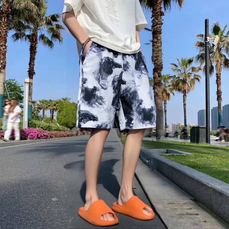 MIIOW Casual Shorts Unisex Ink-Wash-4