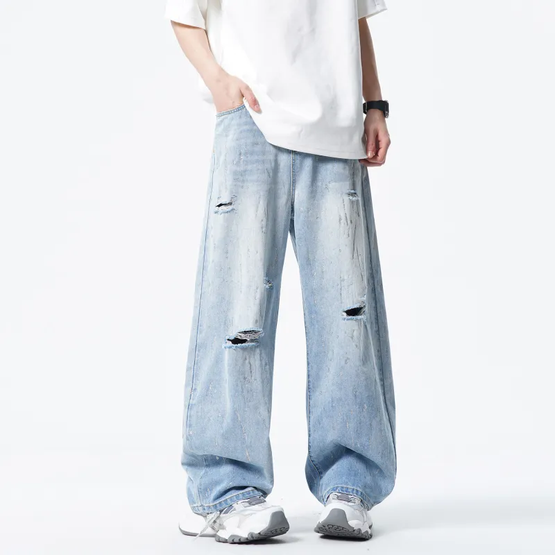 MIIOW Jeans Unisex Light Blue-5