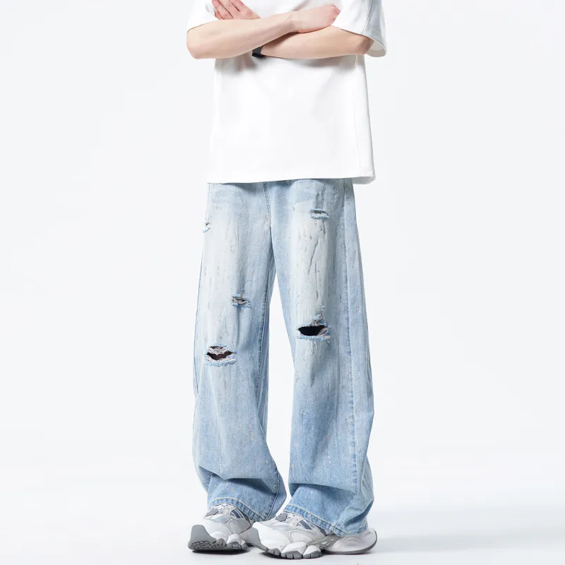 MIIOW Jeans Unisex Light Blue-3