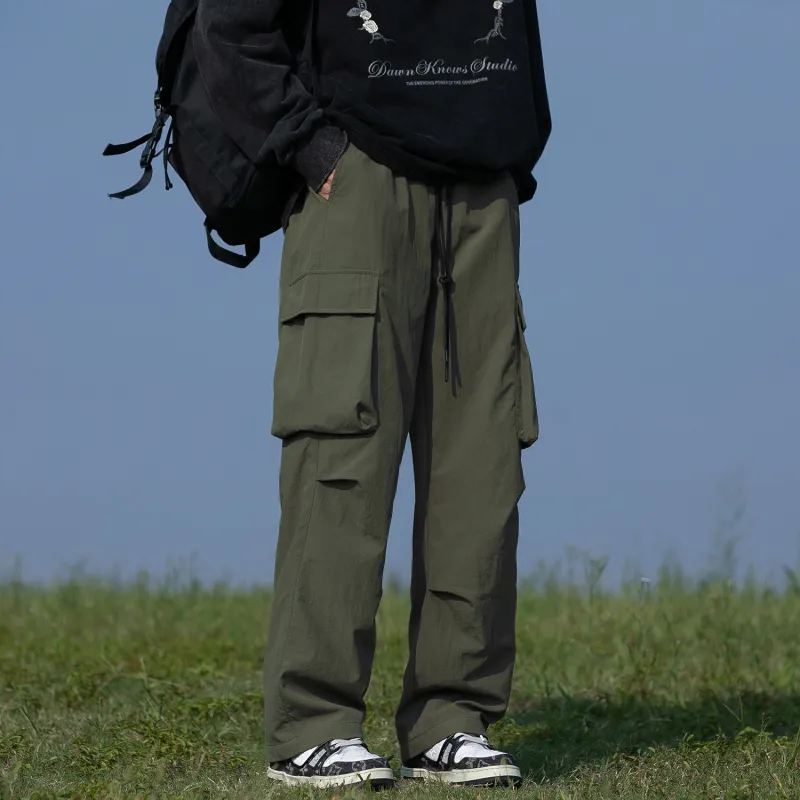 MIIOW Trendy Party Collection Cooling Summer Collection Cargo Pants Unisex-7