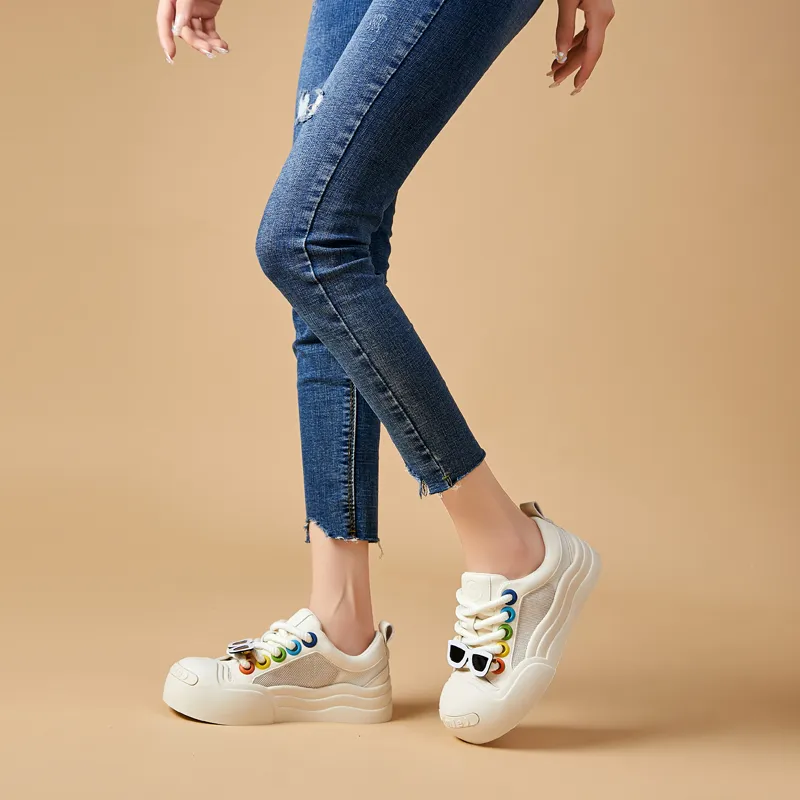 Dini Deer Low-Top Skateboard Shoes Women's 2024 Summer New Arrival-3