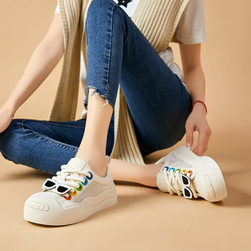 Dini Deer Low-Top Skateboard Shoes Women's 2024 Summer New Arrival-2