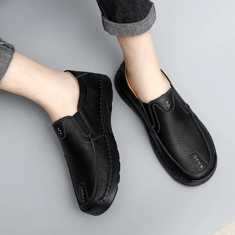 Abango Men's Casual Shoes Men Low Top Black-5