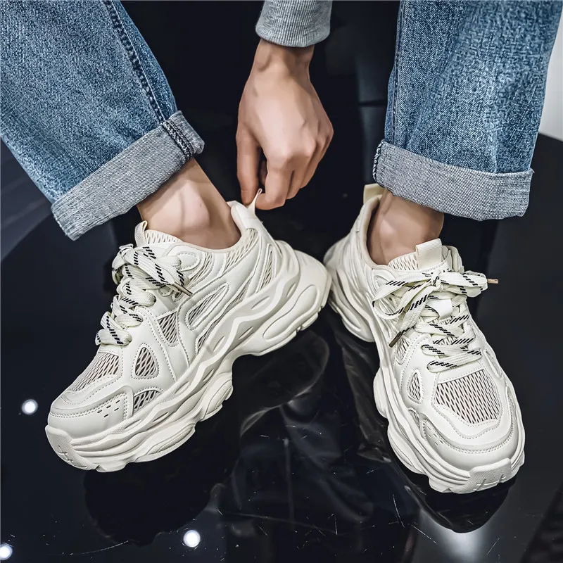 Abango Chunky Sneakers Men Low Top-14