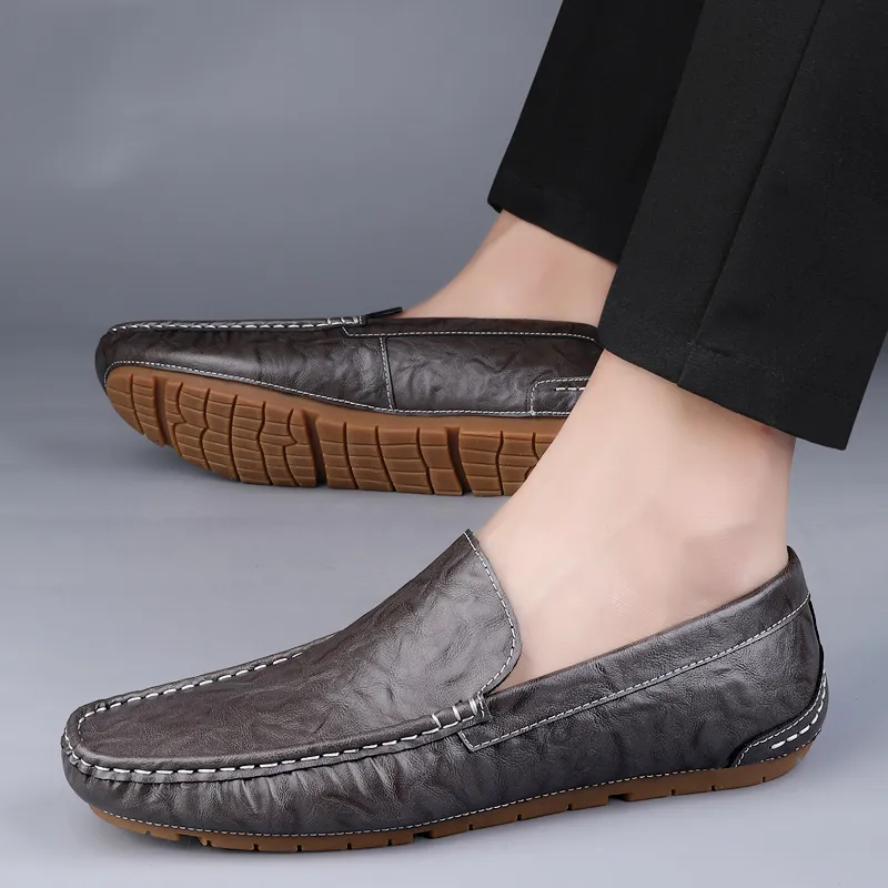 Abango Gommino Loafers Unisex Green/Gray/Black-9