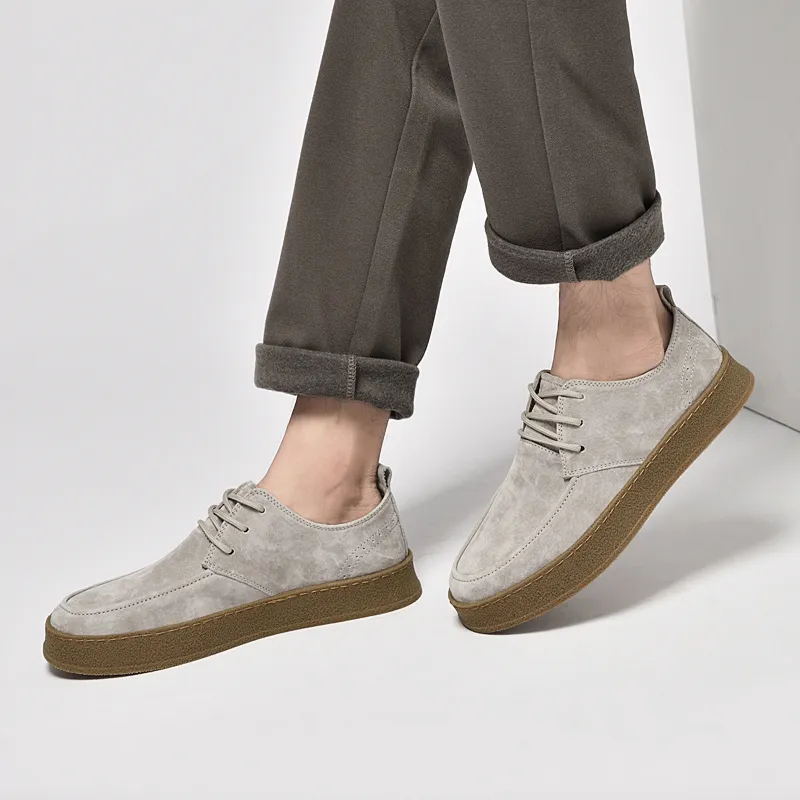 Abango Men's Casual Shoes Men Low Top Camel-8